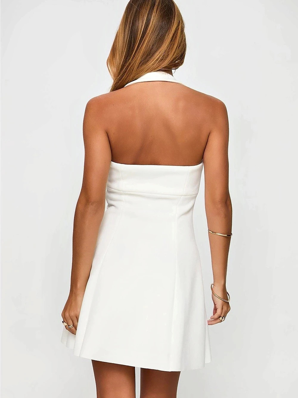 Princess Polly Alyn Halter Mini Dress White - Picture 2 of 2